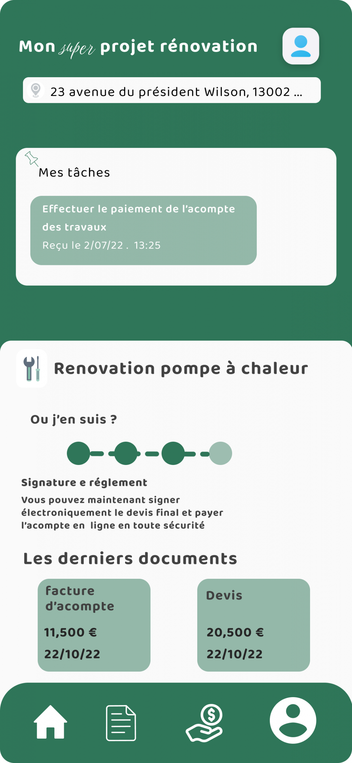 Mon projet rénovation